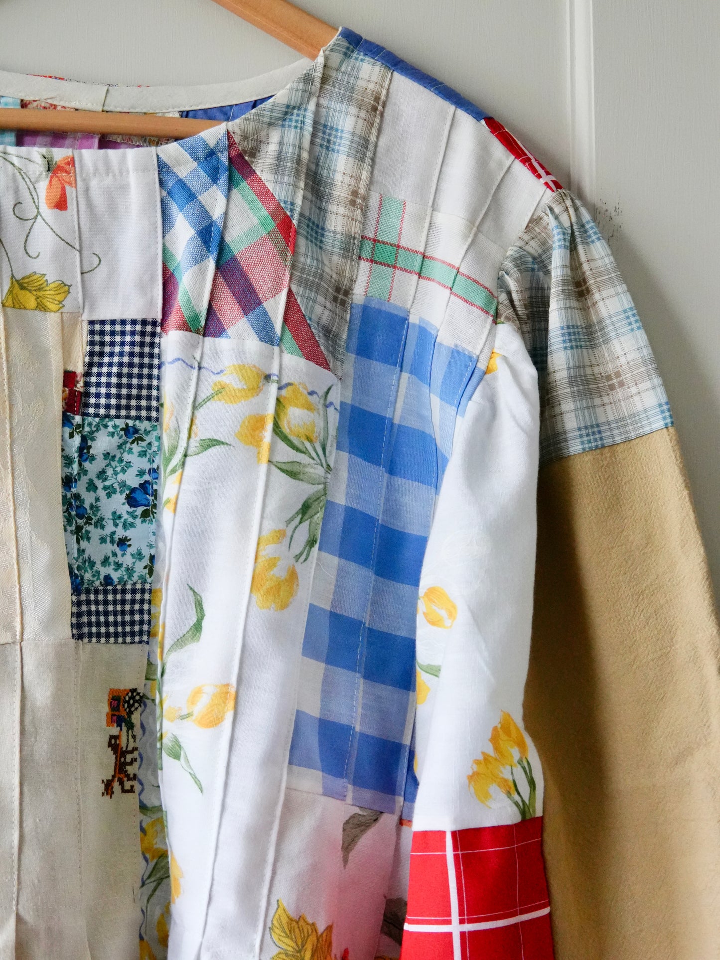 Linen Pleat Blouse (L/XL)