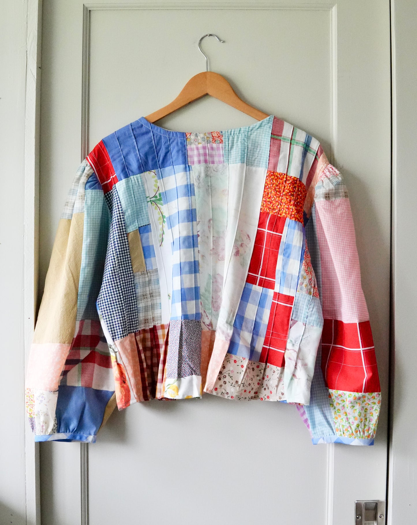 Linen Pleat Blouse (L/XL)