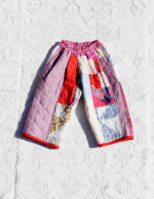 The Pleated Quilt Trouser (2/3Y)
