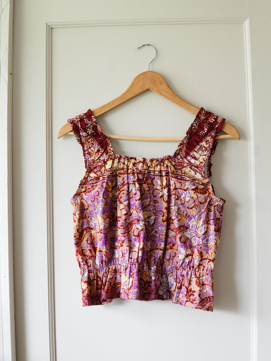Batik Crop Tank (S)