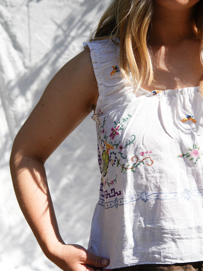 Vintage Linens Tank (S/M)
