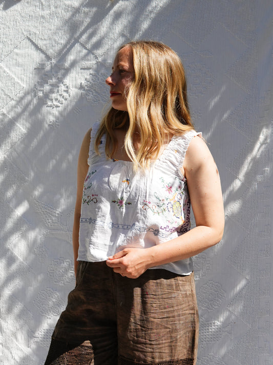 Vintage Linens Tank (S/M)