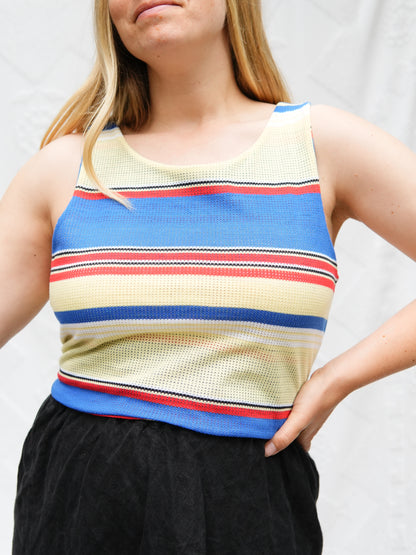 Open Back Knit Tank (L)