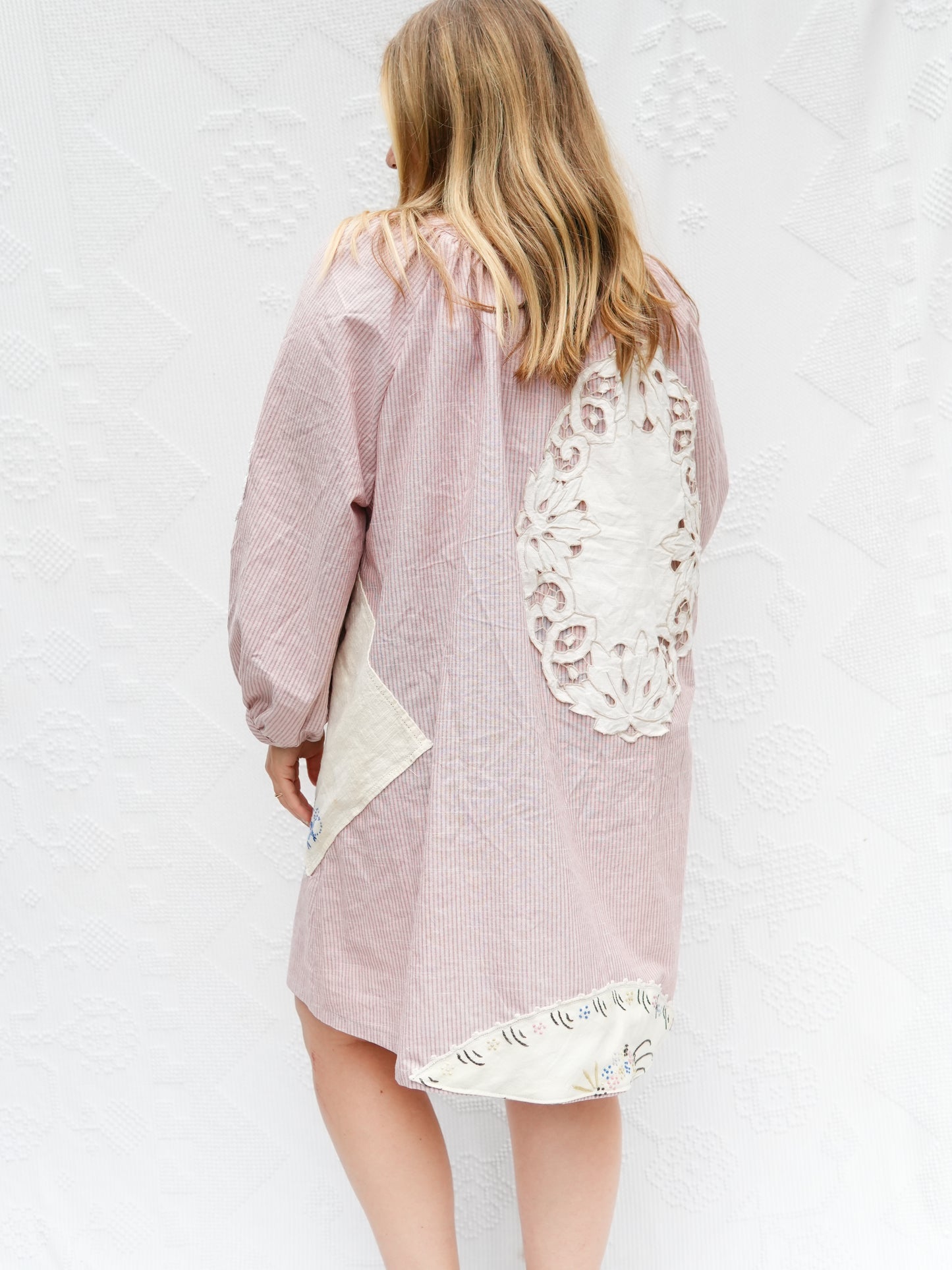 Collage Gather Dress (M/XL)