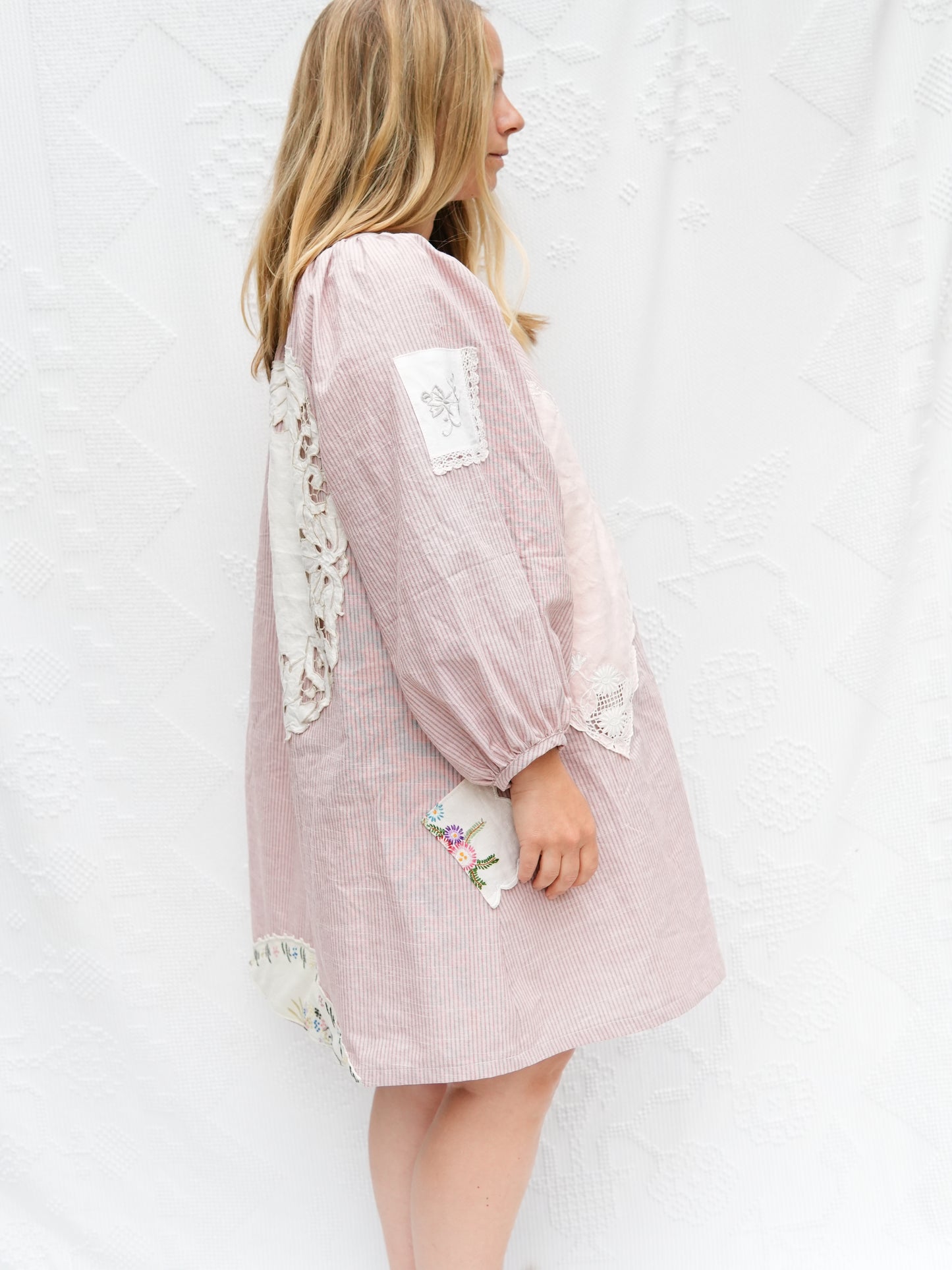 Collage Gather Dress (M/XL)