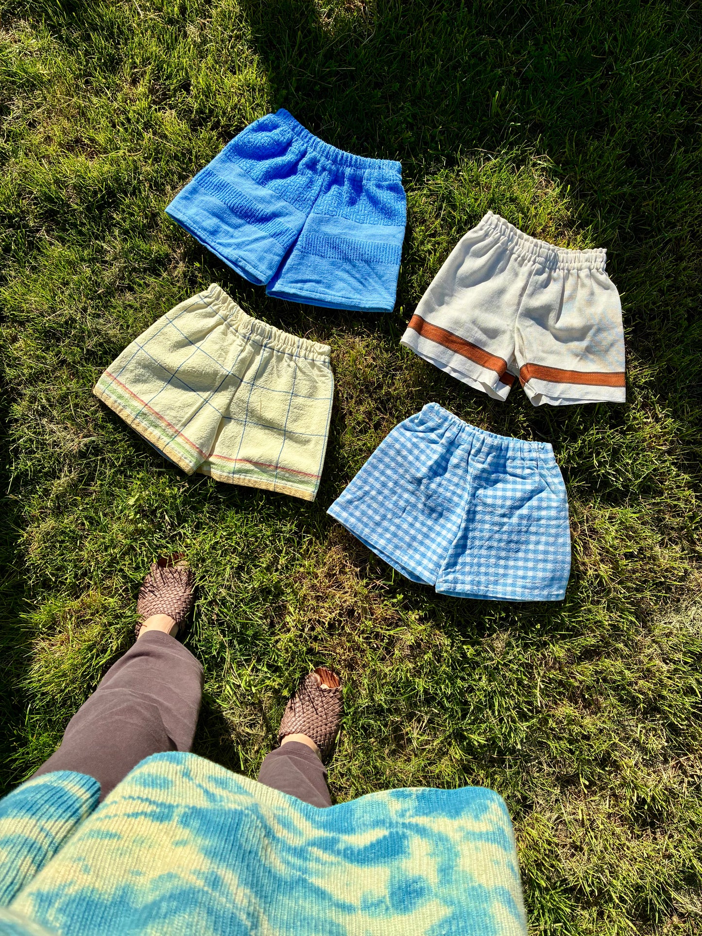 Play Shorts in Blue Towel (4T/5T)