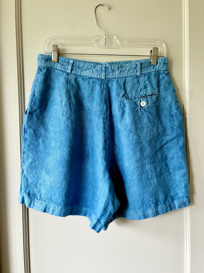 Indigo Linen Shorts (30")