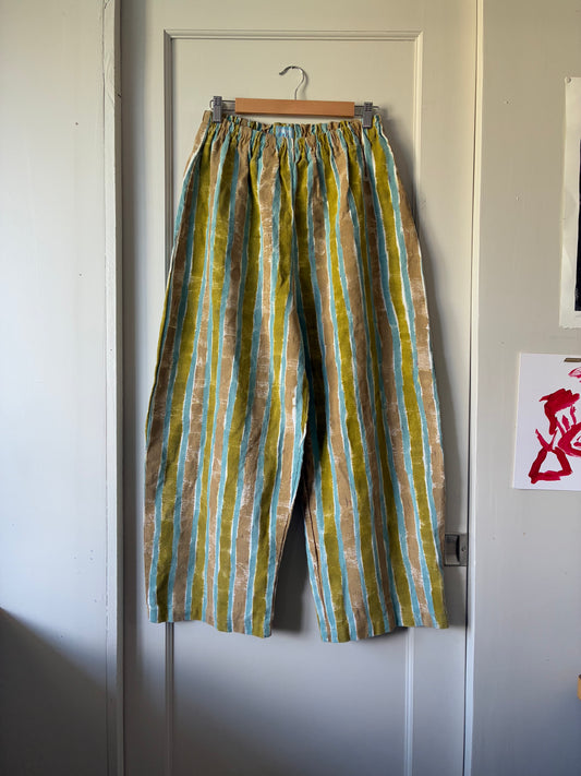Panter Pants in Linen Stripe (L/XL)