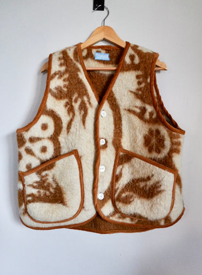 Wool Blanket Vest (L)