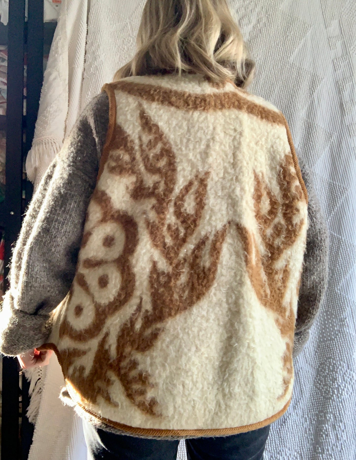 Wool Blanket Vest (L)