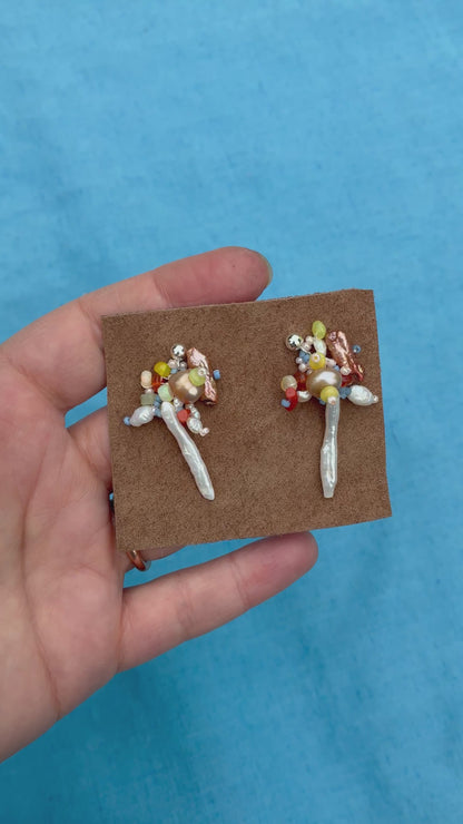 Woven Bead Studs #22