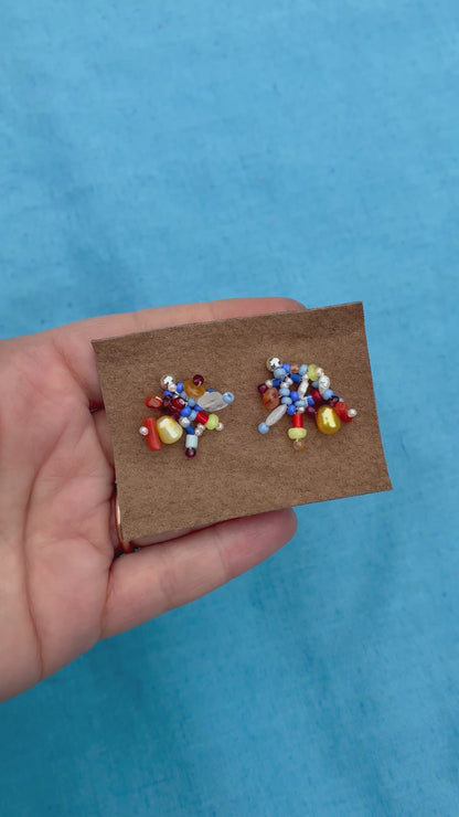 Woven Bead Studs #21