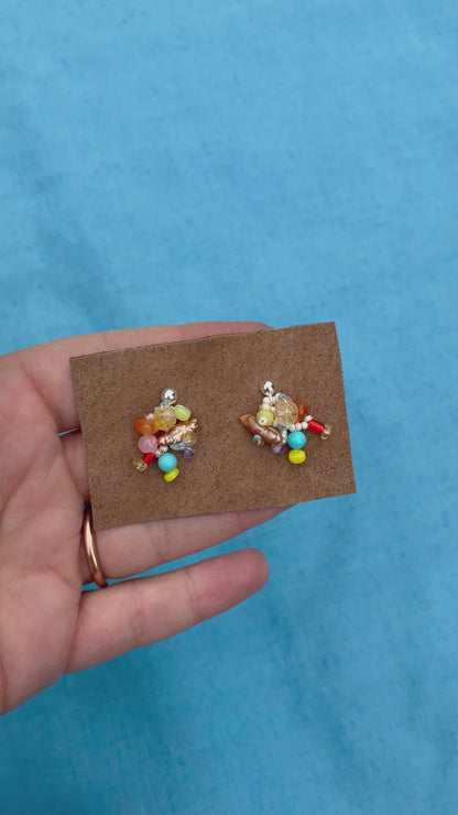 Woven Bead Studs #16