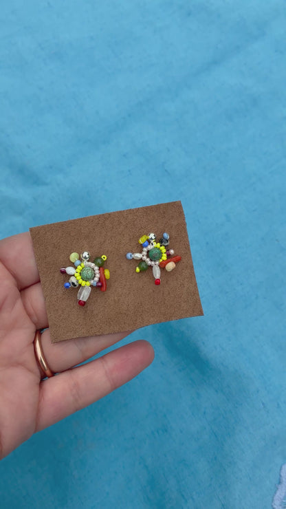 Woven Bead Studs #19